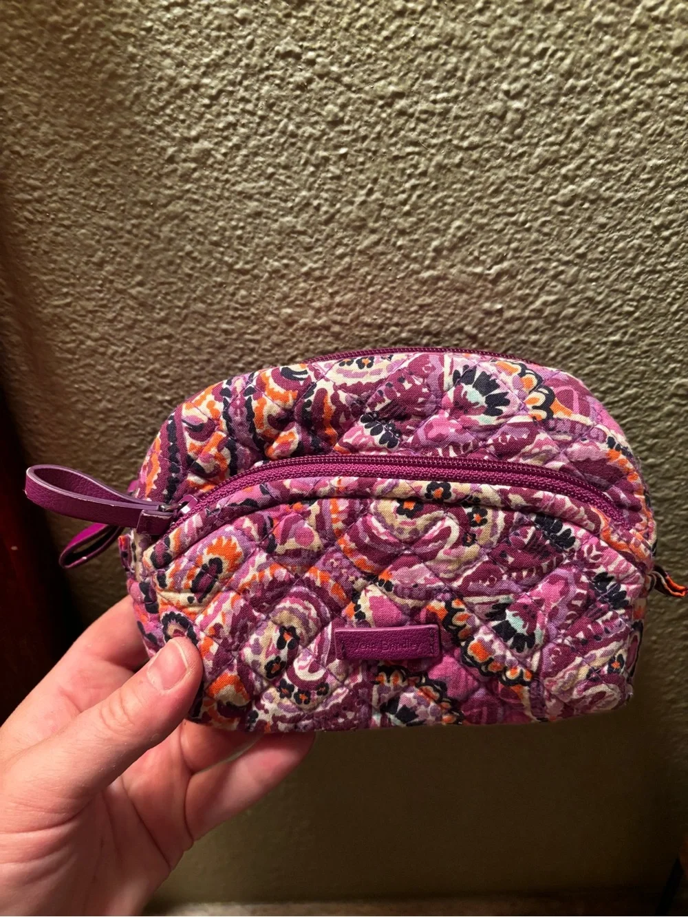 Vera Bradley Paisley Cosmetic Pouch - Purple Multi
